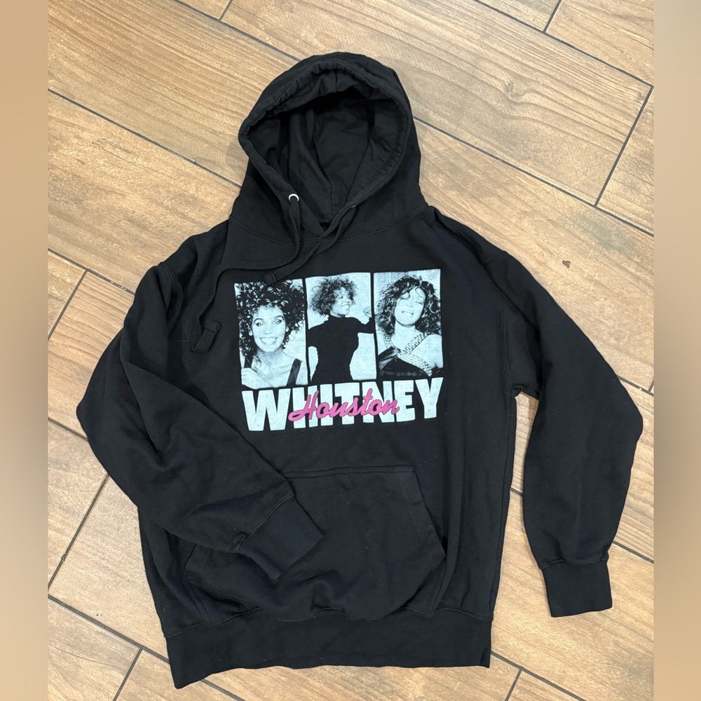 SOLD Whitney Houston black hoodie